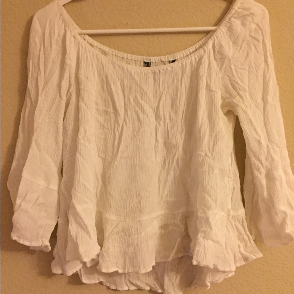 White crop top